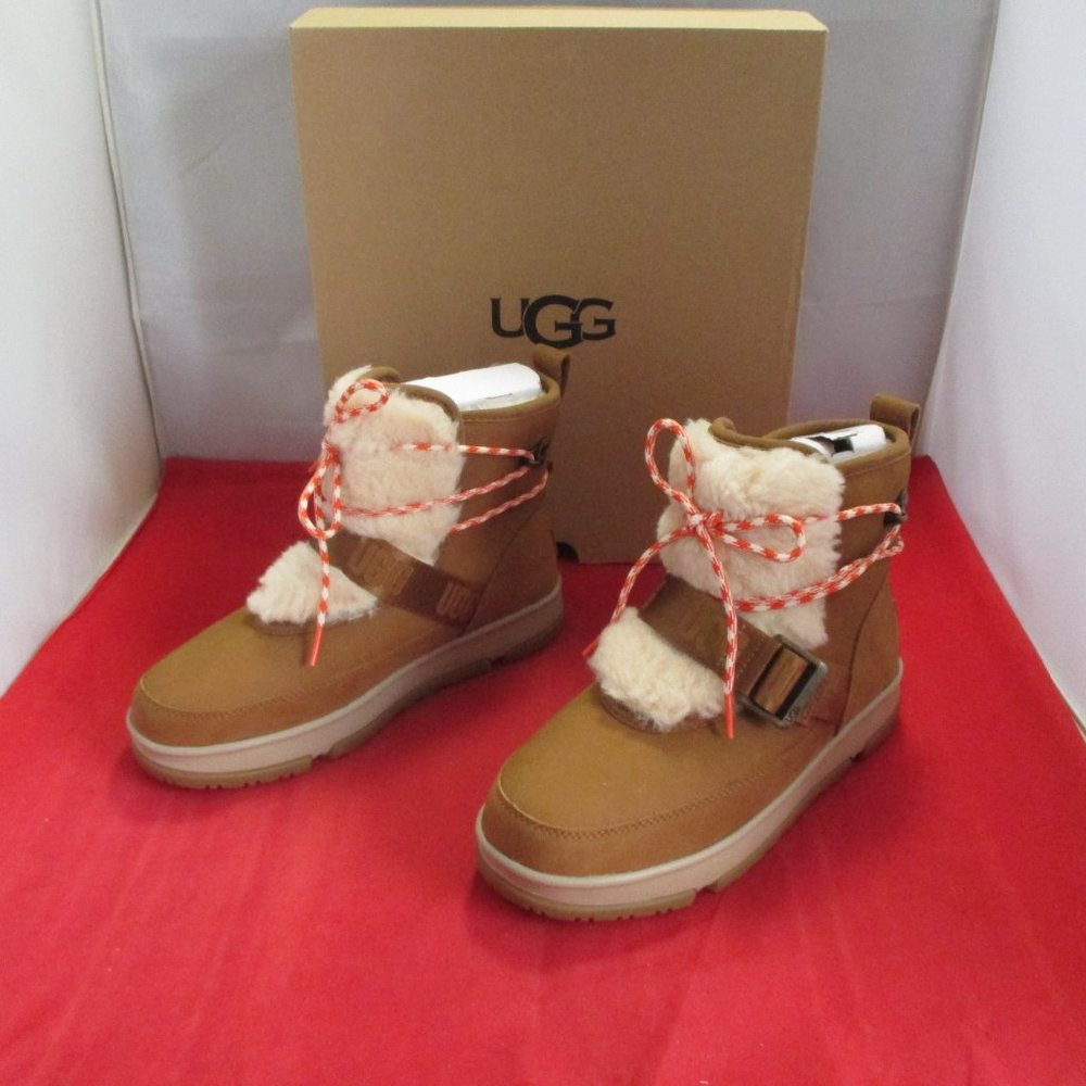 UGG Classic Weather Hiker Boots $200 - US Size 8 1/2 - Chestnut - #769 - Picture 7 of 14